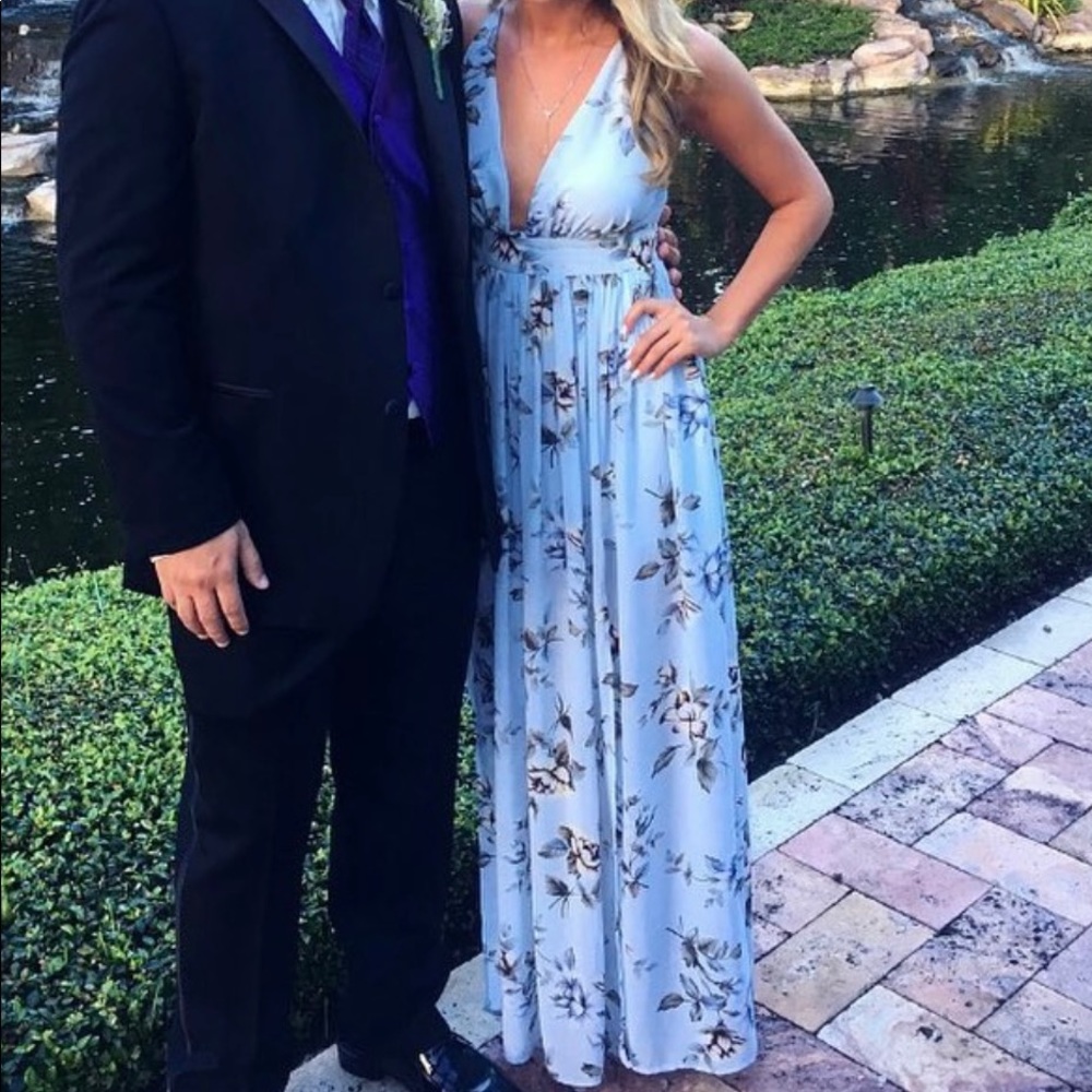 Revamped floral maxi dress